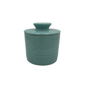 Sweese French Butter Bell Butter Keeper Crock Turquoise Blue